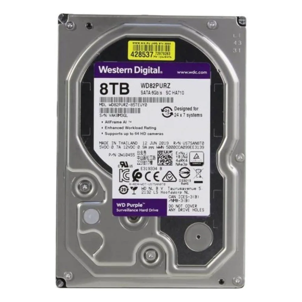 HDD Western Digital Purple 8TB 3.5″, 6.0 Gbps 5400 rpm (WD8001PURU)