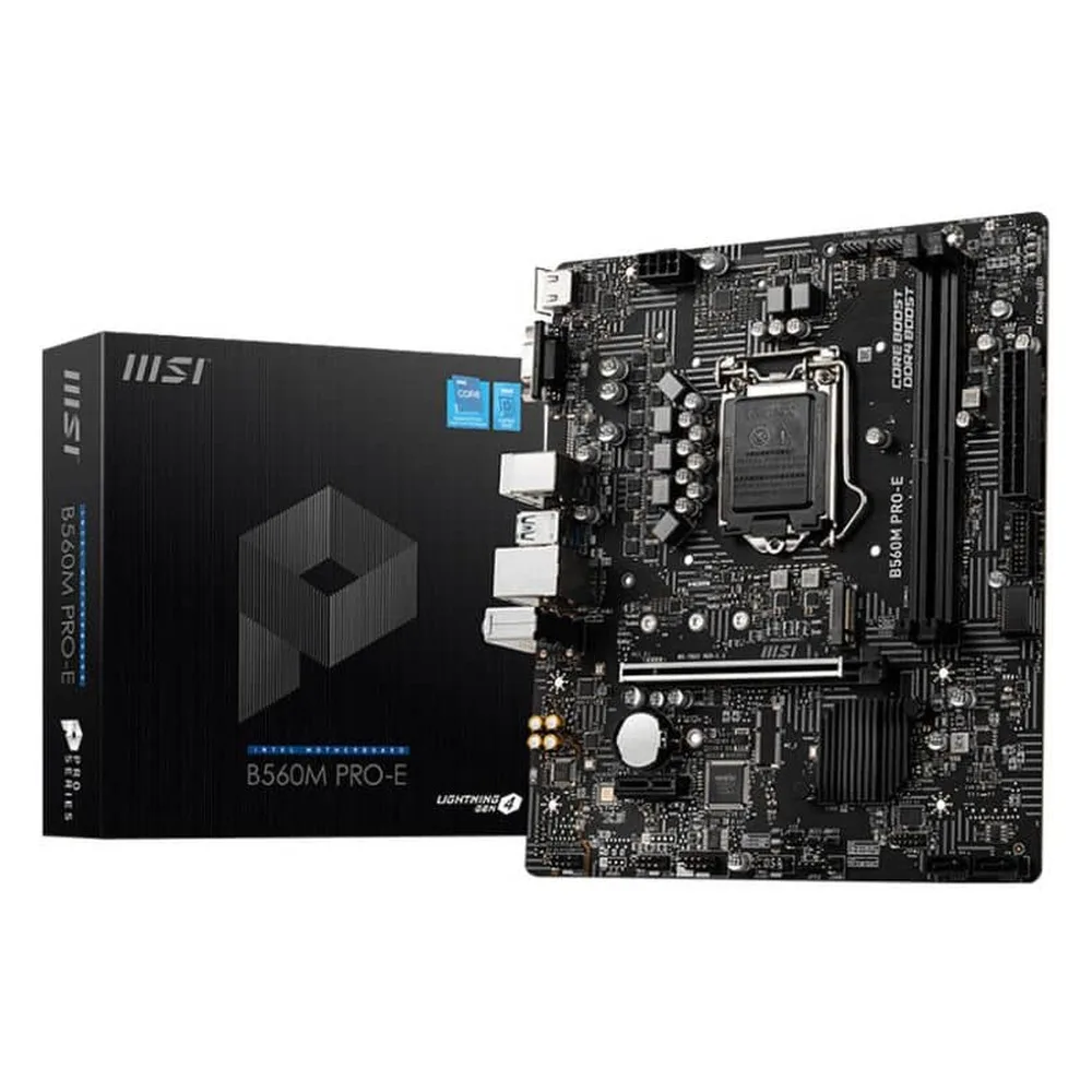 Anaplata MSI B560M PRO-E LGA:1200,2xDDR4(4800MHz/64GB),M.2,HDMI,VGA,M-ATX