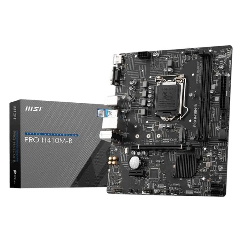Anaplata MSI PRO H410M-B LGA:1200,2xDDR4(2933MHz/64GB),M.2,HDMI,VGA,M-ATX
