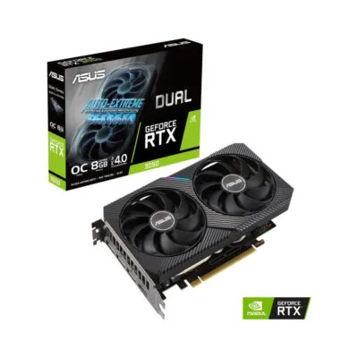 VGA ASUS Dual GeForce RTX 3050 8GB GDDR6 – (DUAL-RTX3050-O8G)