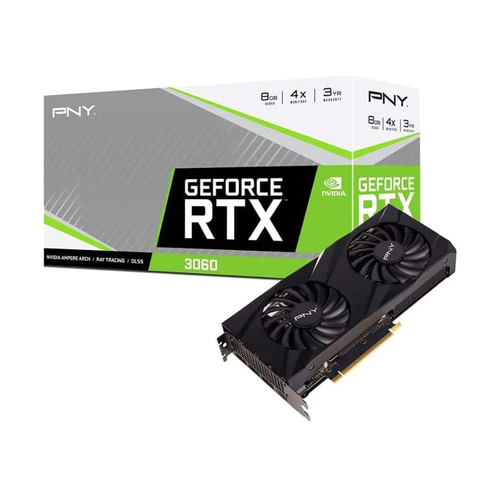 VGA PNY GeForce RTX 3060 8GB 192-bit Dual Fan (VCG30608DFBPB1)