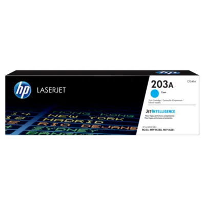 HP 203A Cyan LaserJet Toner Cartridge (CF541A)