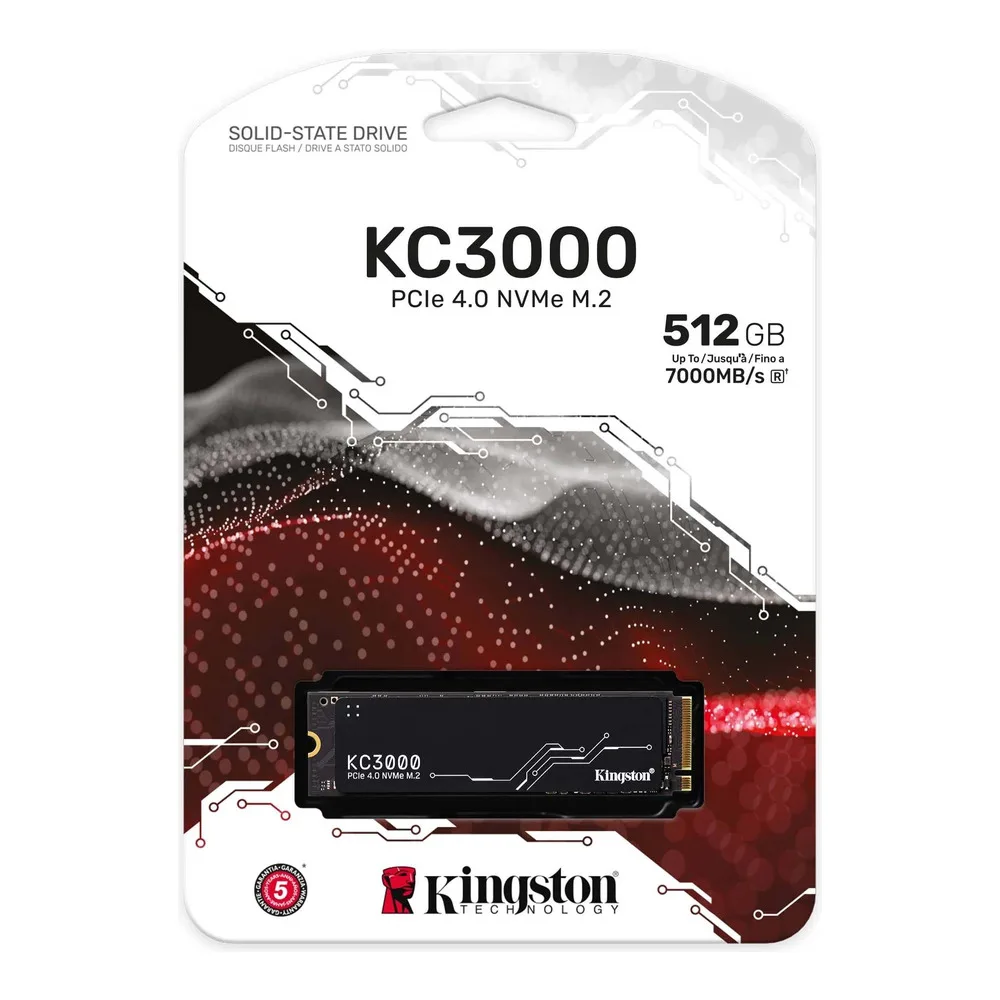 orig-1-2 Kingston 512G KC3000 PCIe 4.0 NVMe M.2 SSD (SKC3000S/512G)