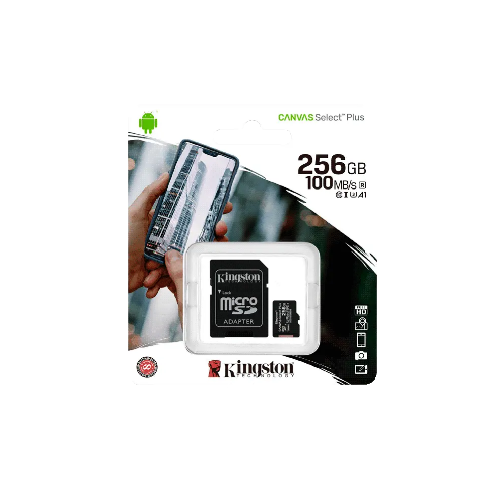 Adsız tasarım (70) Kingston Canvas Select Plus 256GB microSD Card (SDCS2/256GB)