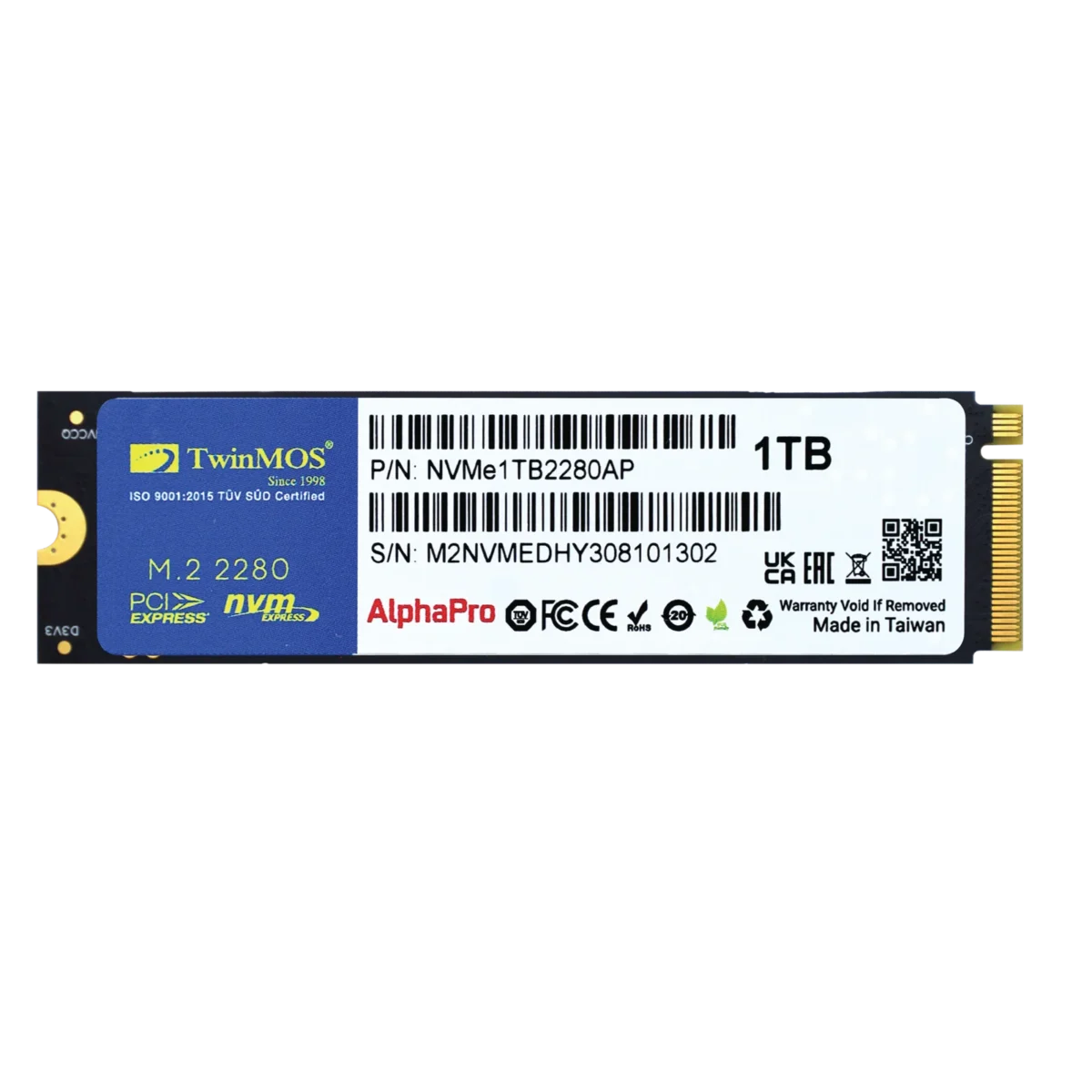 TwinMOS AlphaPro 1TB NVMe (CUSTOM-SSD-4)