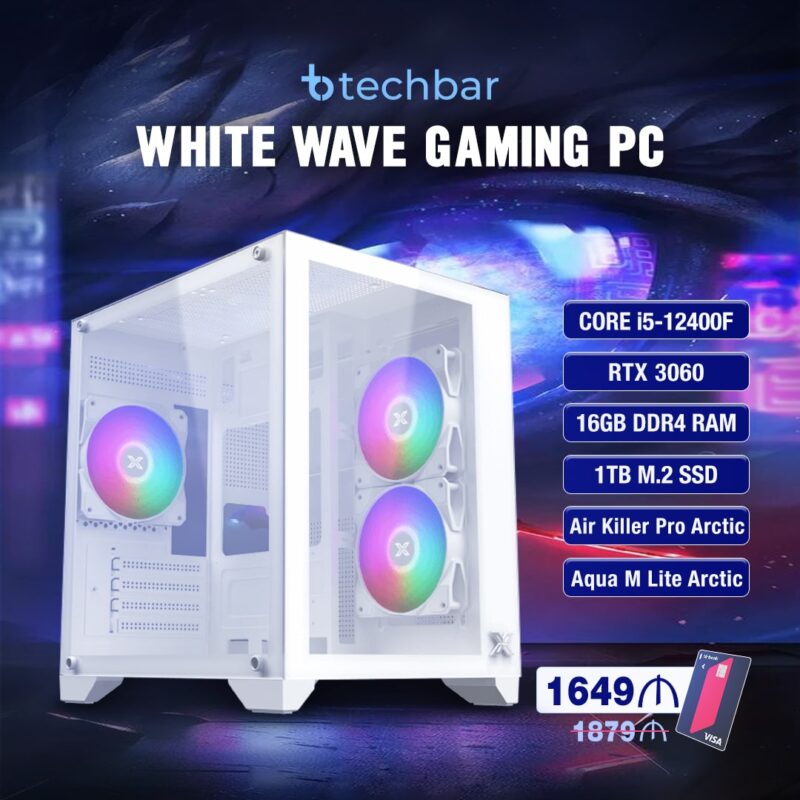 Whitewave Model WhiteWave Oyun Kompüteri - ASUS RTX 3060 Dual - Techbar