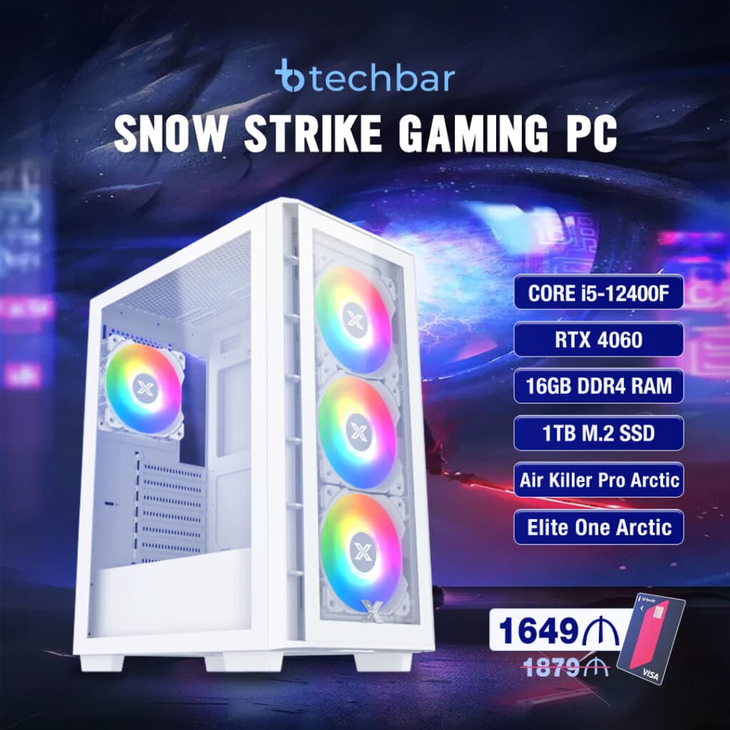 SnowStrike Oyun Kompüteri - Palit RTX 4060 Dual