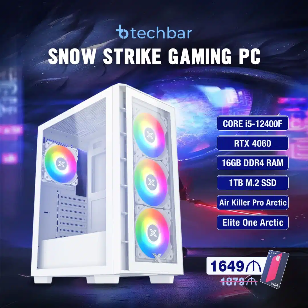 SnowStrike Oyun Kompüteri - Palit RTX 4060 Dual SnowStrike Oyun Kompüteri - Palit RTX 4060 Dual