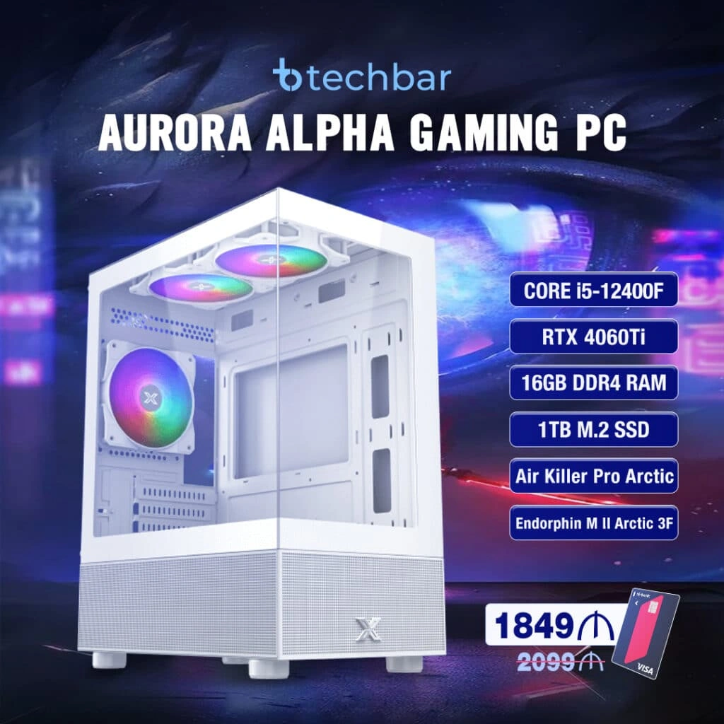 AuroraAlpha Oyun Kompüteri - PNY RTX 4060 Ti