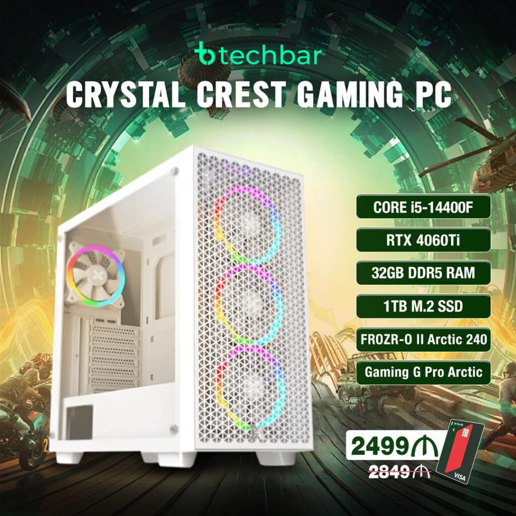 CrystalCrest Oyun Kompüteri - PNY GeForce RTX 4060 Ti