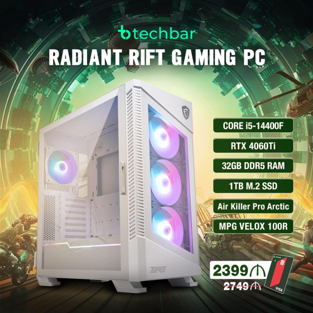 RadiantRift Oyun Kompüteri - Palit RTX 4060 Ti Dual