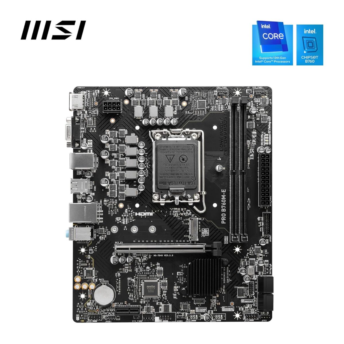 Ana plata MSI PRO B760M-E DDR5