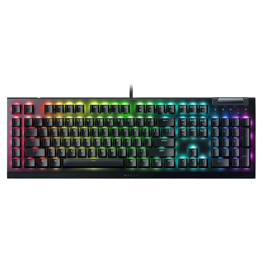 1001502-b74790fbf438e01e37e9fcc1a7782a0b Razer Keyboard mechanical BlackWidow V4 X, 110key, Yellow Switch, black (RZ03-04702500-R3R1)