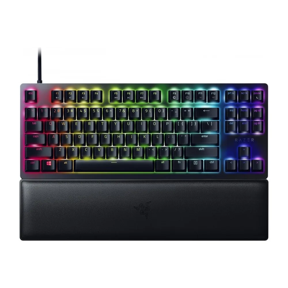 243552040 Razer Keyboard mechanical Huntsman V2 TKL 87key, Red Switch, USB-A, EN/RU, RGB, black (RZ03-03940800-R3R1)
