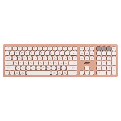 2E Keyboard membrane KS270 105key, WL/BT, EN/UK, pink-white (2E-KS270WBPN_UA)