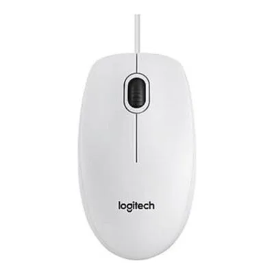 Logitech Corded  Mouse B100 – Business EMEA – WHITE (910-003360)