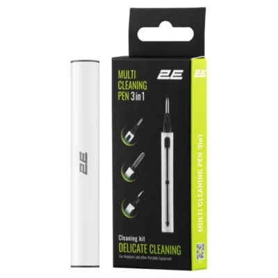 2E Cleaning Kit for earbuds 3in1, white/grey (2E-SK3IN1)