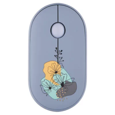2E Mouse MF300 FLORA:MALLOW Silent WL BT, Blue (2E-MF300WFLORABL)
