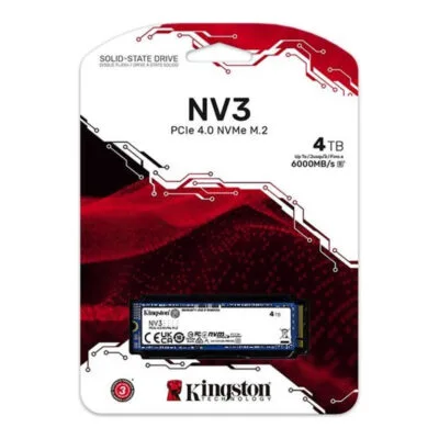 Kingston 4000GB NV3 M.2 PCIe 4.0 SSD (SNV3S/4000G)