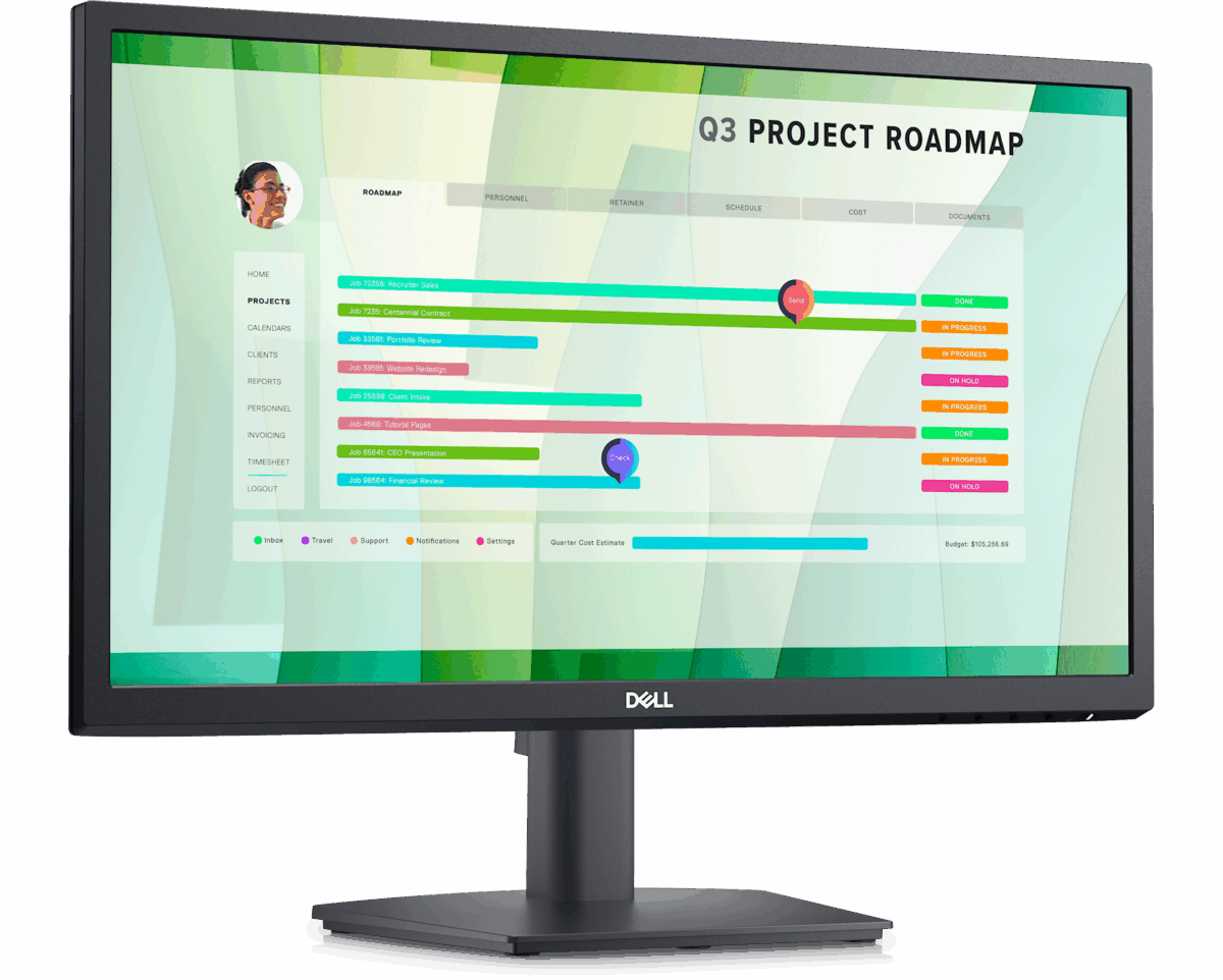 Monitor E-Series / 21.45" (210-AZZG)