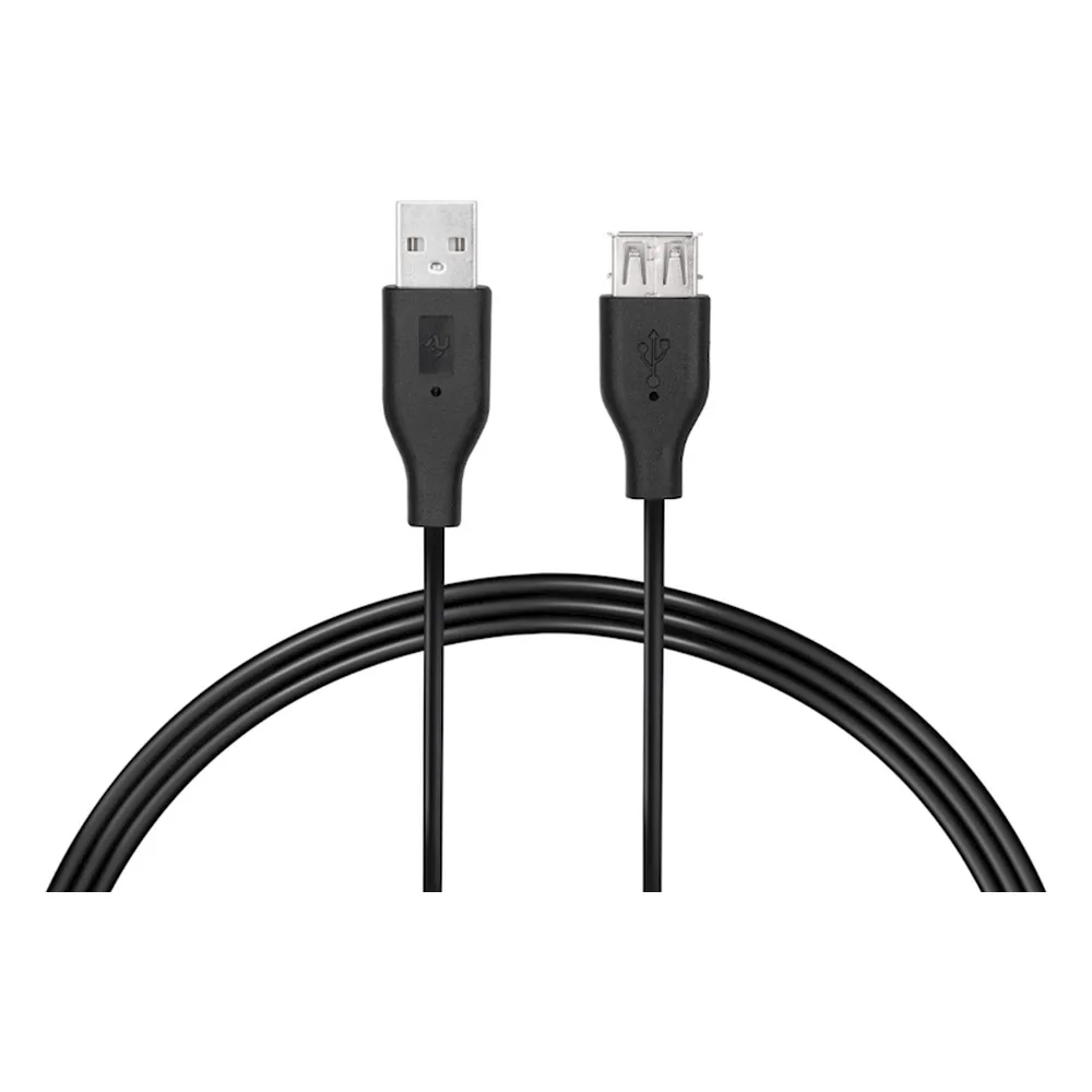 2E Сharge/Data сable USB-A USB-AF, 3m, black (2E-W-3168M3)