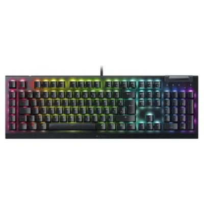 Razer Keyboard mechanical BlackWidow V4 X 110key, Green Switch, black (RZ03-04700800-R3R1)