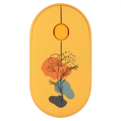 2E Mouse MF300 FLORA:POPPY Silent WL BT, Yellow (2E-MF300WFLORAYW)