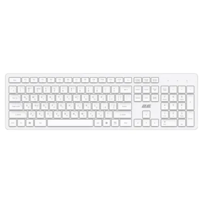 2E Keyboard membrane KS260 106key, WL, EN/UK/RU, white (2E-KS260WWH)