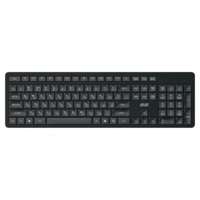 2E Keyboard membrane KS260 106key, WL, EN/UK/RU, black (2E-KS260WB_CI)