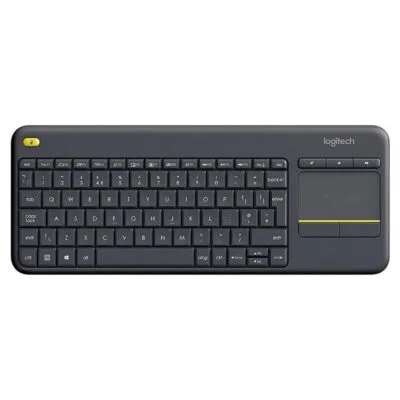 Logitech K400 Plus Wireless Touch Keyboard – BLACK -US INT’L (920-007145)