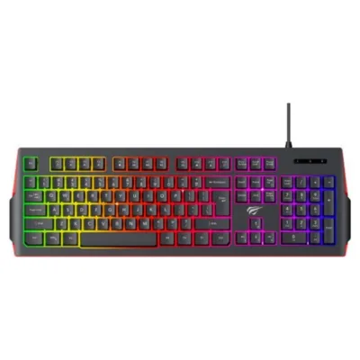 Havit KB866L Gaming Wired Keyboard RGB (Qara + Qırmızı) (HVKB-KB866L-BR)