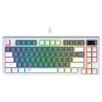 Havit KB884L-RU Gaming Keyboard RGB (Ağ + Mavi) (6939119068929)