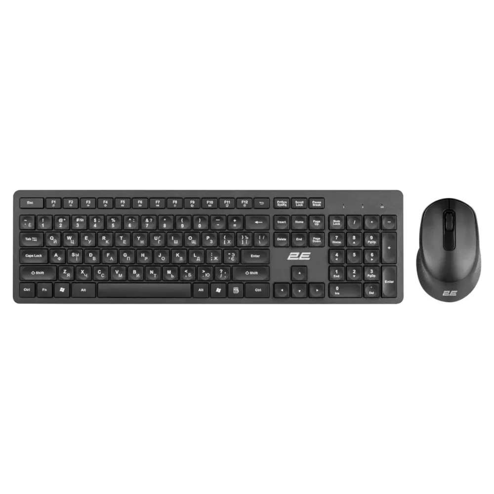 Untitled design (42) 2E Combo keyboard and mouse MK420 WL, EN/UK, black (2E-MK420WB_UA)