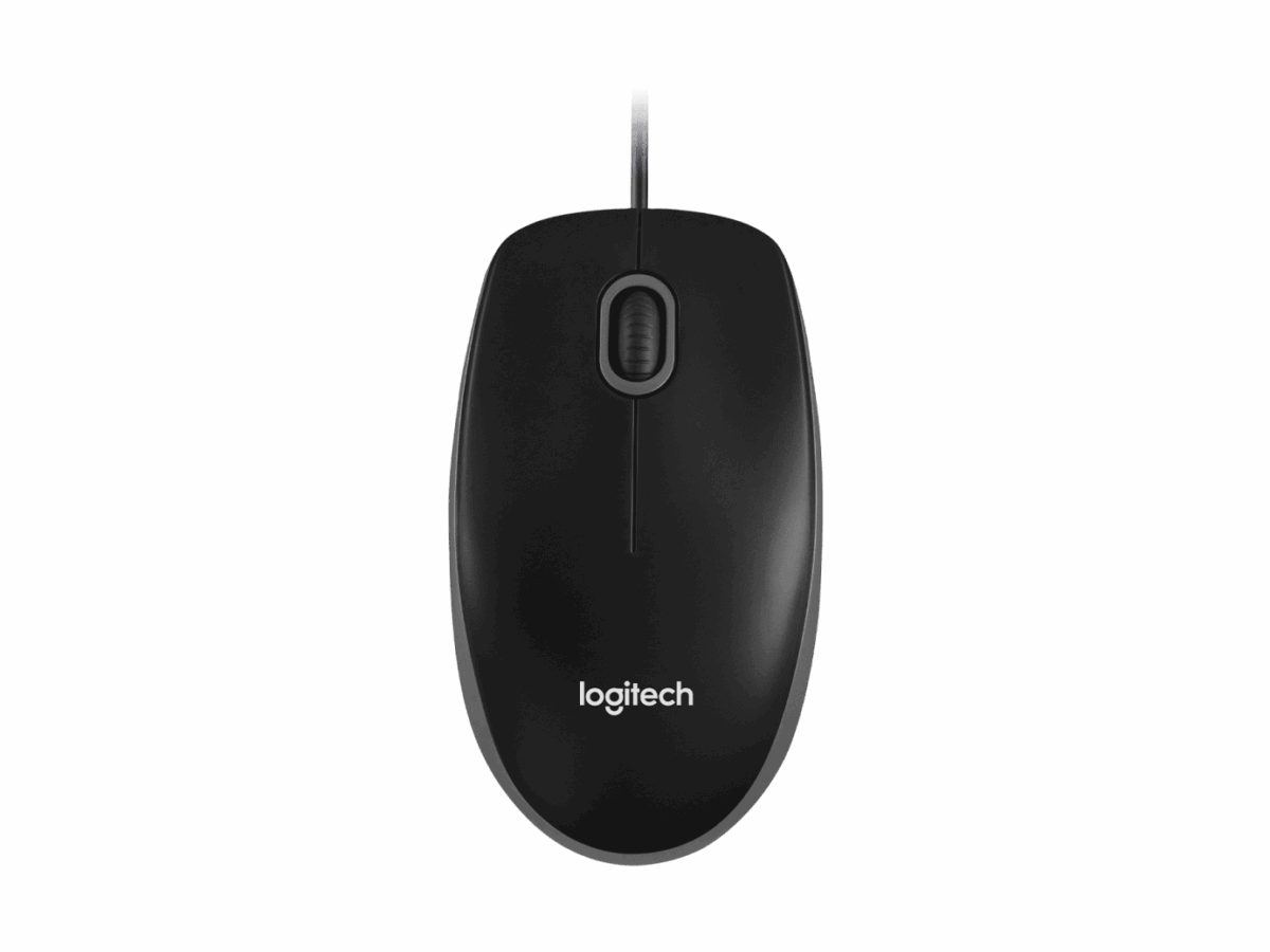 LOGITECH Corded Mouse B100 - Business EMEA - BLACK