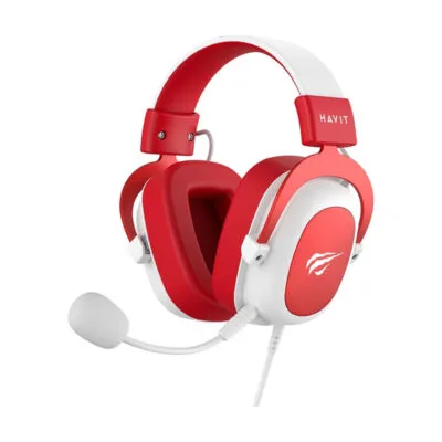 Havit Gamenote H2002D Mikrofonlu Gaming Qulaqlıq (Ağ + Qırmızı) (HVGMH-H2002d-WR)