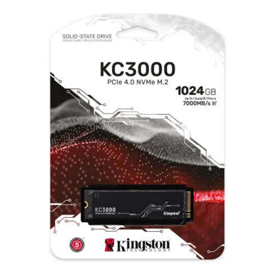 Kingston KC3000 PCIe 4.0 NVMe M.2 SSD (SKC3000S/1024G)