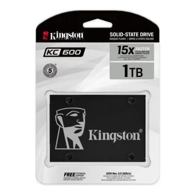 Kingston KC600 2.5 SATA Rev 3.0, 3D TLC, XTS-AES 256-bit encryption (SKC600/1024G)