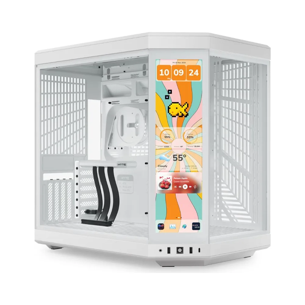 Dell OptiPlex 7020 MFFIntel Core i5 14500T8GB DDR5M.2 512GB NVMe SSDWi-Fi+BTKB+Mouse90 WattUbuntu1Yr w (10) HYTE Y70 Touch Infinite ATX Dual Chamber Mid-Tower Case - Snow White (CS-HYTE-Y70TTI-WW)