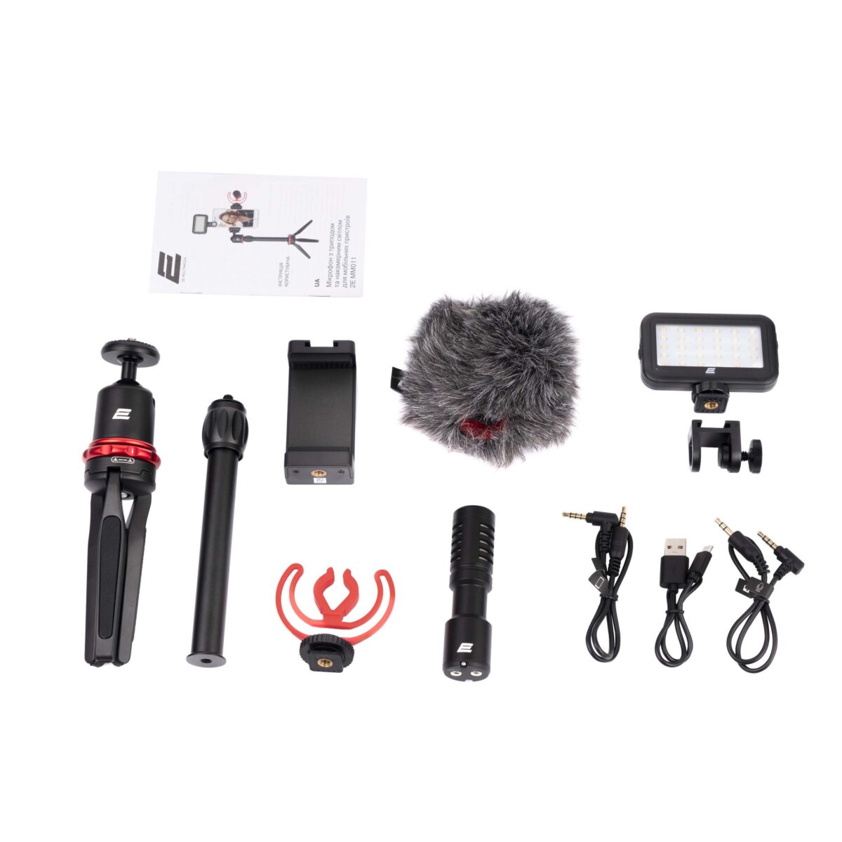 Mikrofon və tripod dəsti 2E Vlog KIT MM011 (2E-MM011)