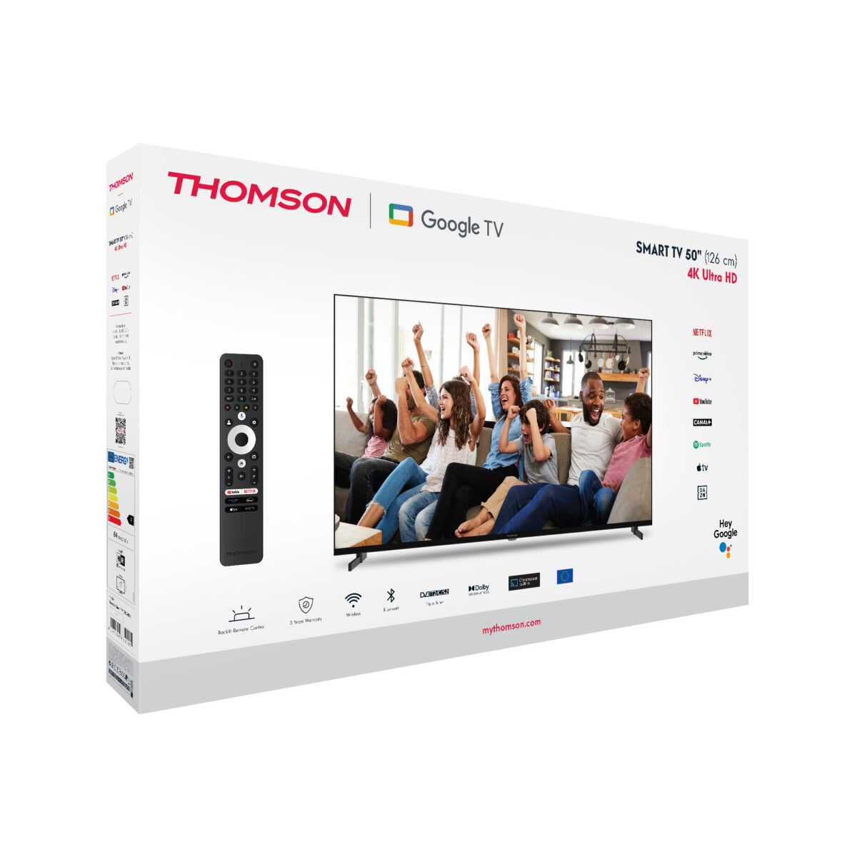 Thomson TV 50" LED 4K 60Hz Smart Google TV Black (50UG4S14)