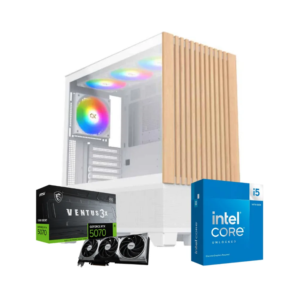 Silver Storm Gaming PC- Intel Core i5-14600KF, RTX 5070 12G Ventus 3X OC