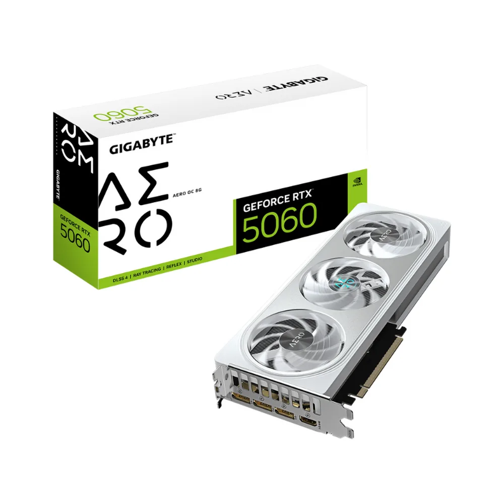 GIGABYTE GeForce RTX™ 5060 AERO OC 8G (9VN5060AO-00-G10)