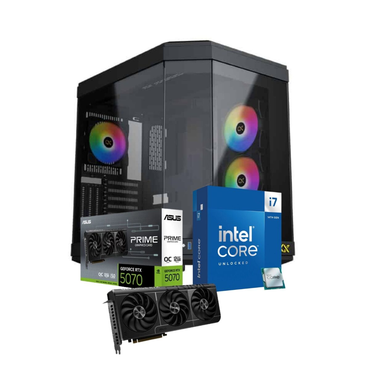 Titanium Beast Gaming Pc Intel Core i7-14700K MSI Gaming RTX 5070 12G Ventus 3X OC