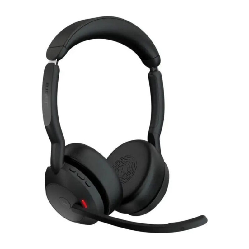 Jabra Evolve2 50 MS Stereo - Bedrade Headset Met ANC - 28mm Speakers - USB-A/C - Busylight - Voor Thuis- & Kantoorwerk