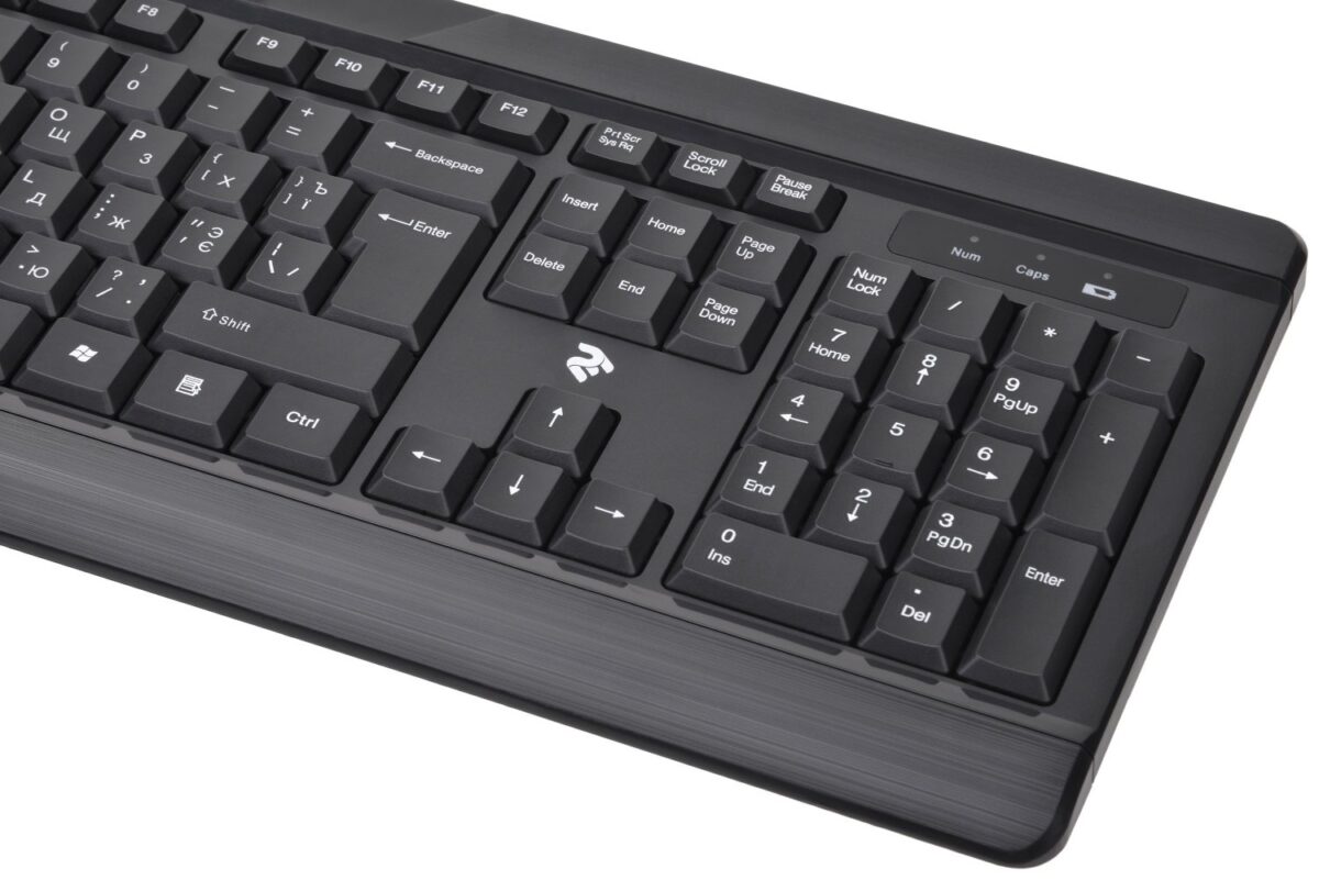 2E Combo keyboard and mouse MK405 USB-A, EN/UK/RU, black (2E-MK405UBK)