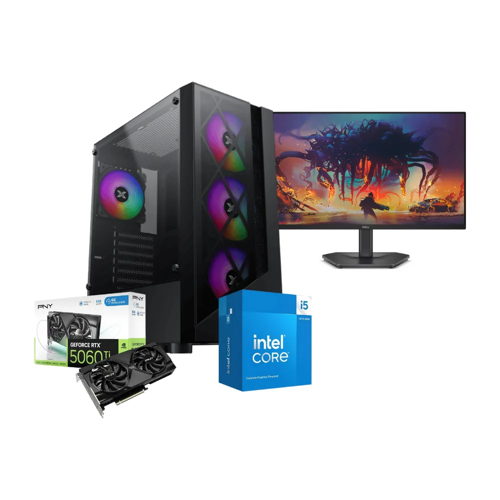 DarkCore – Intel Core i5 14400F, RTX 5060TI 8GB, Dell 24