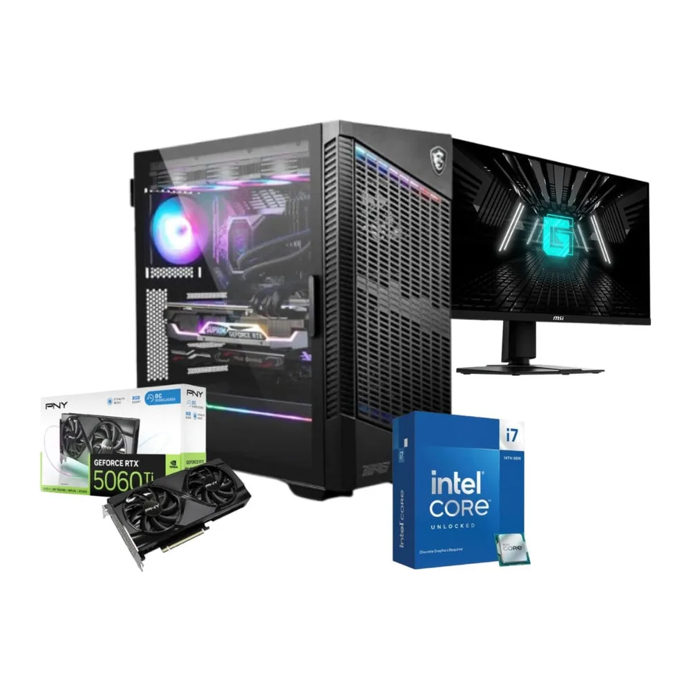 PowerStorm – Intel Core i7-14700K, PNY RTX 5060 Ti , MSI G274QPF E2 Gaming Sistem PowerStorm – Intel Core i7-14700K, PNY RTX 5060 Ti , MSI G274QPF E2 Gaming Sistem
