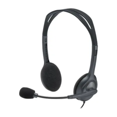 LOGITECH H111 Corded Stereo Headset – BLACK (981-000593)