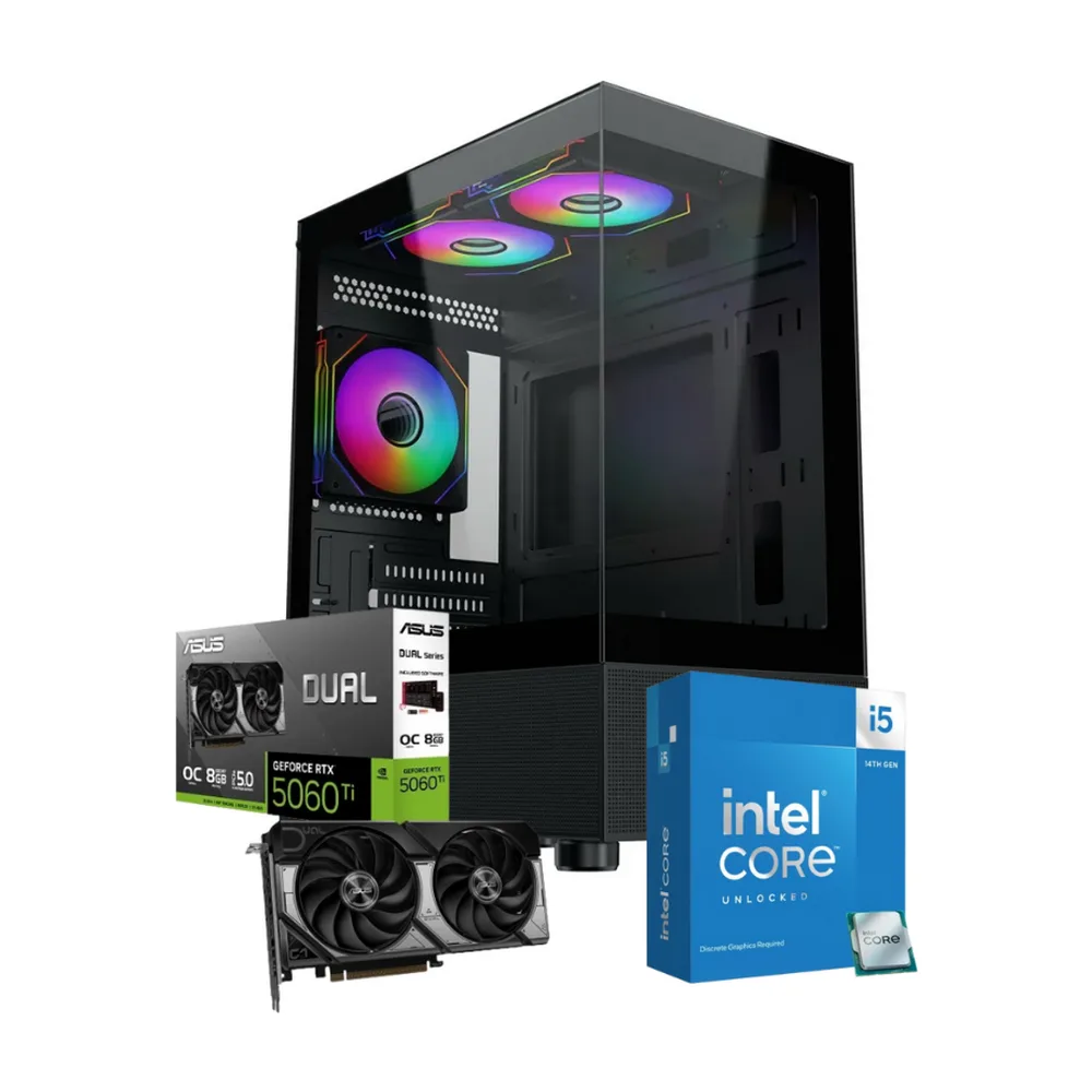 ShadowPulse – i5-14600KF / RTX 5060 Ti / DDR5-6000MHz / 750W PSU