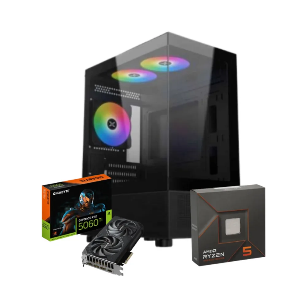 SteelCore – RYZEN 5 7600X, RTX 5060TI 8GB